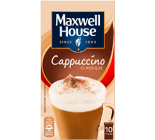 maxwell house sticks cappuccino classique new